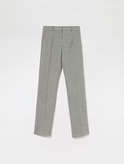 Pantaloni sartoriali in tessuto pied de poule