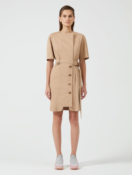 Trench-Inspired Cotton Shirtdress