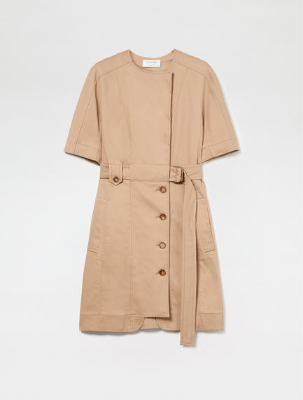 Trench-Inspired Cotton Shirtdress