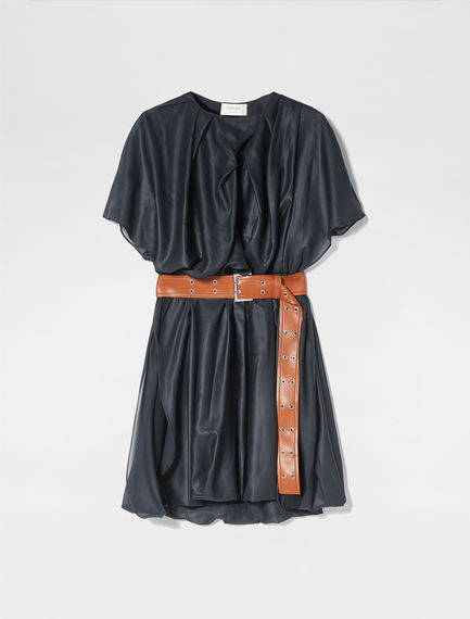 Abito in chiffon con cintura