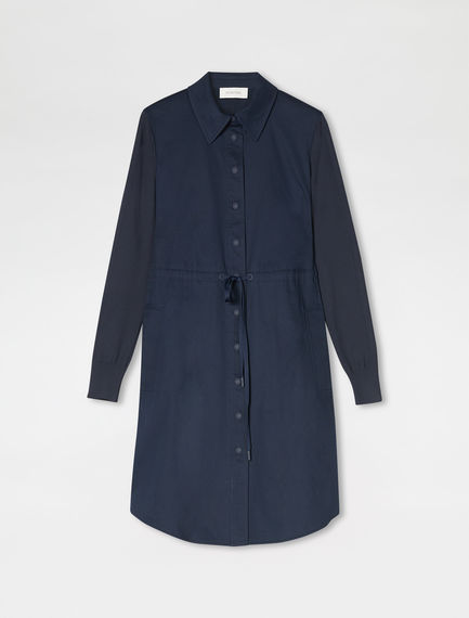 Chemisier in gabardine arricciata