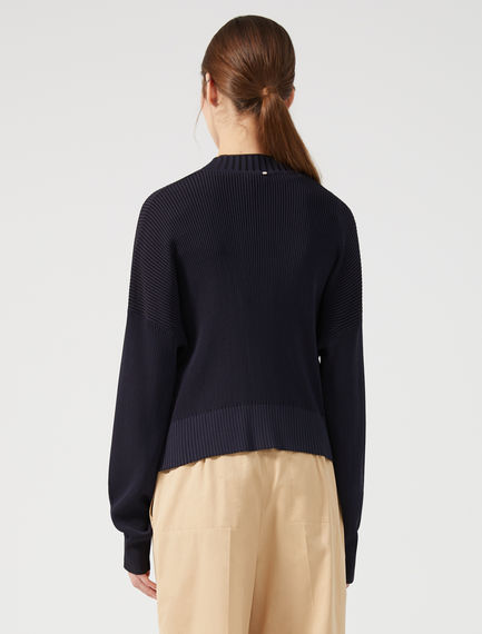 Cardigan cropped in viscosa