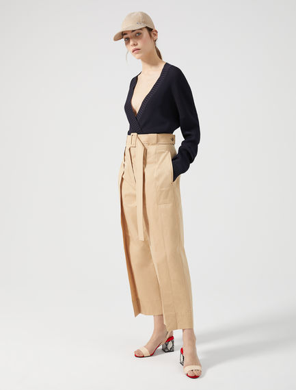 Cardigan cropped in viscosa