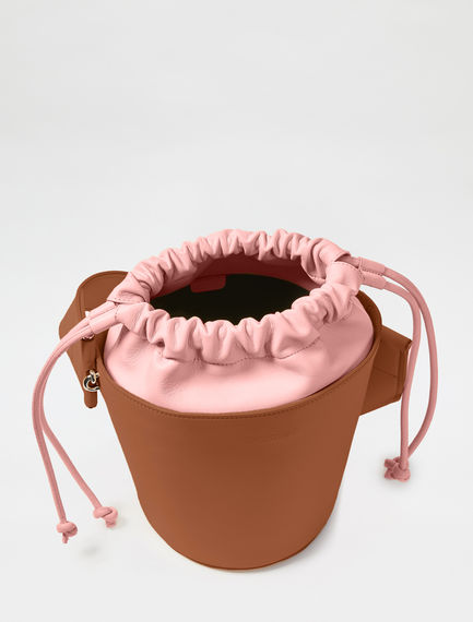 Borsa a secchiello con coulisse