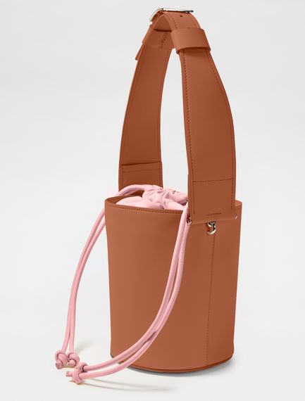 Borsa a secchiello con coulisse