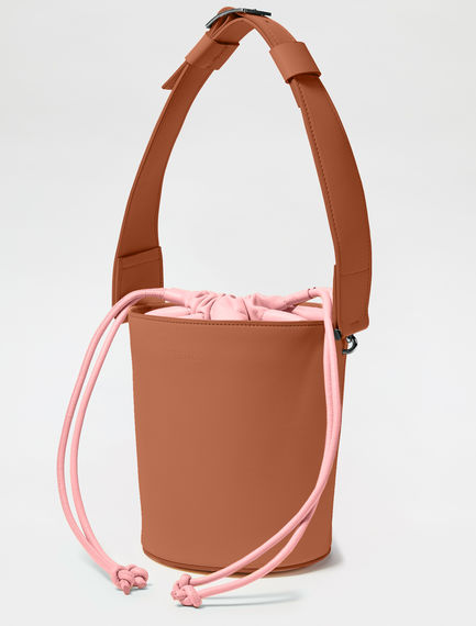 Borsa a secchiello con coulisse