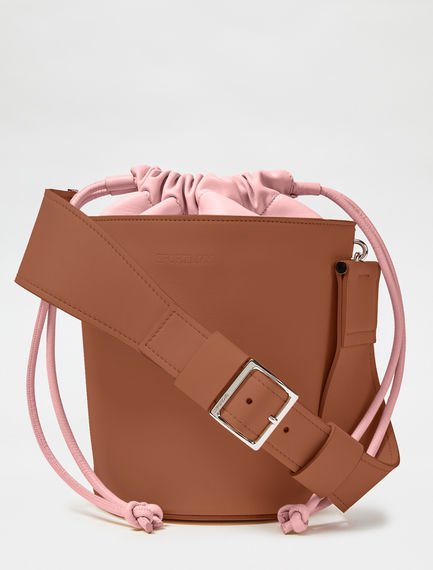 Borsa a secchiello con coulisse