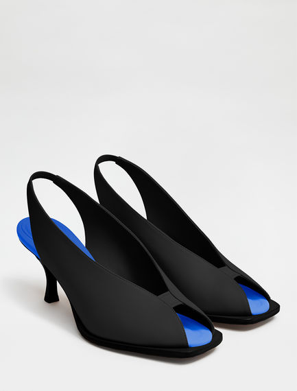 Slingback in pelle