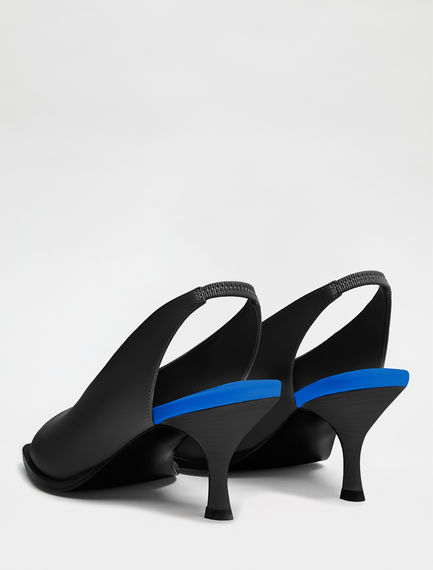 Slingback in pelle