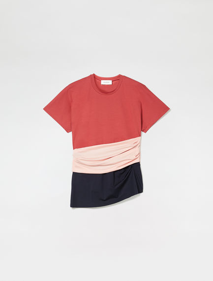 T-shirt con fusciacca drappeggiata