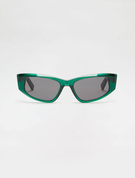 Occhiali a maschera in acetato verde