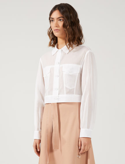 Giacchina stile denim in organza