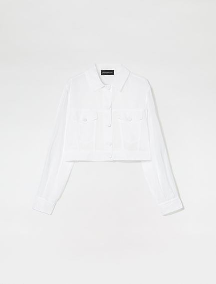 Giacchina stile denim in organza