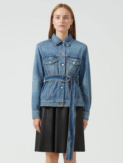 Giacca in denim con cintura