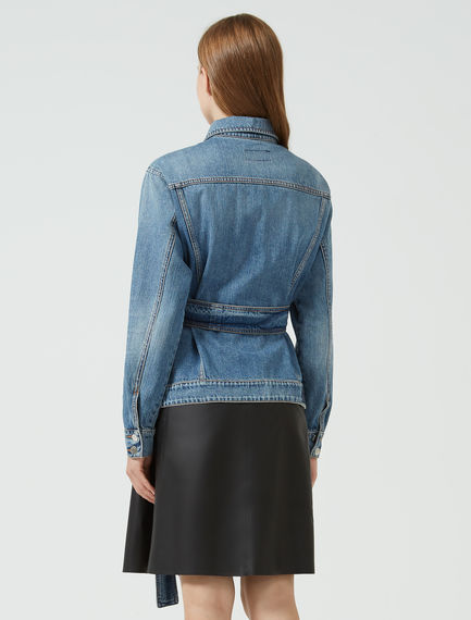 Giacca in denim con cintura