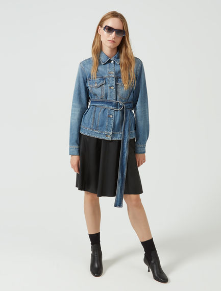 Giacca in denim con cintura