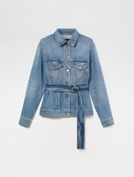 Giacca in denim con cintura