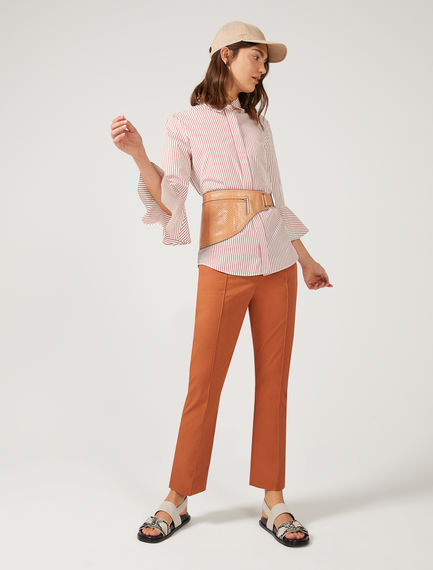 Camicia in popeline a righe