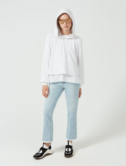 Fringed Kick Flare Jeans