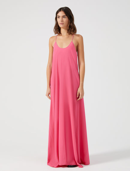Maxi dress in seta