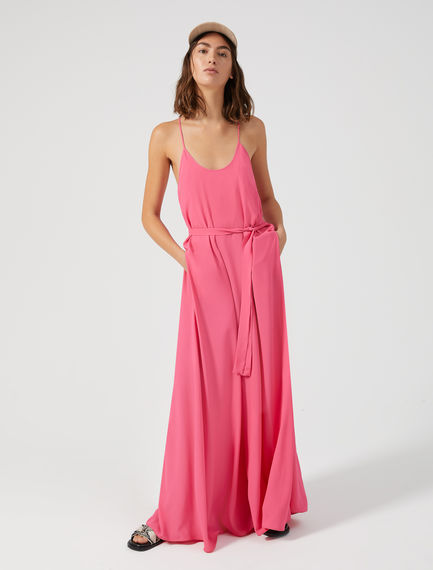 Maxi dress in seta