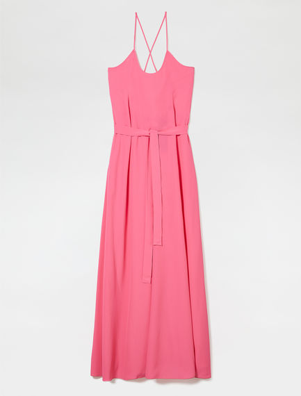 Maxi dress in seta