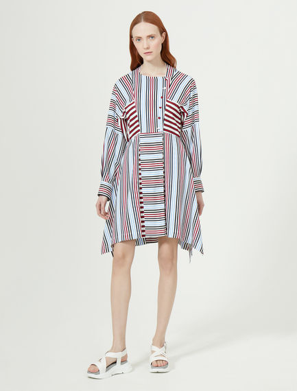 Water Print Layered Sleeveless Dress Sportmax