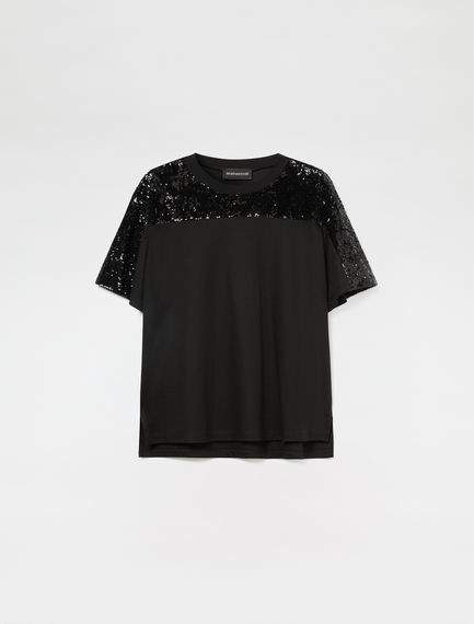 Sequined Slouchy T-shirt