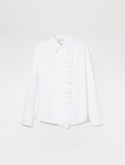 Camicia con inserto plissé
