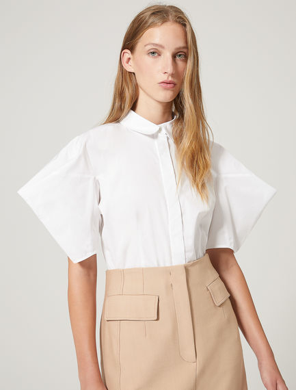 Structured Sleeve Poplin Shirt Sportmax