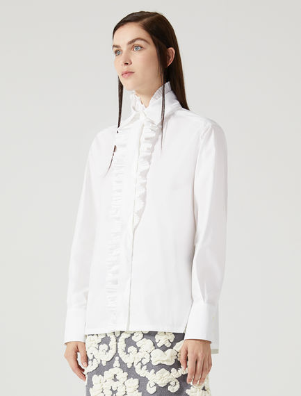 Camicia con dettagli plissé