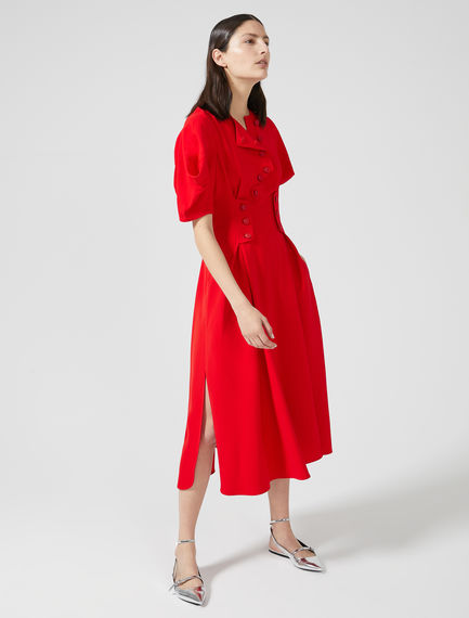 Sculpted Sleeve Button Dress Sportmax