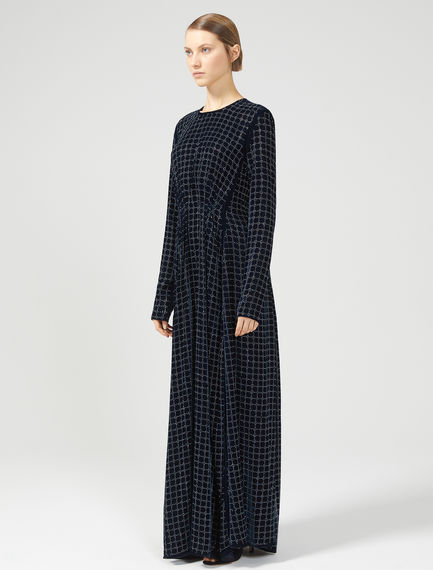 Maxi dress in velluto