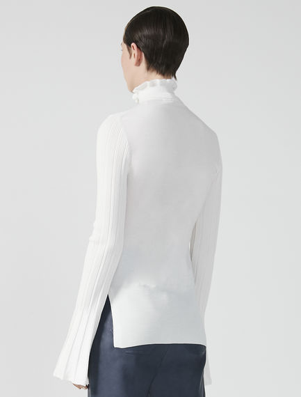 Maglia con dettagli a coste