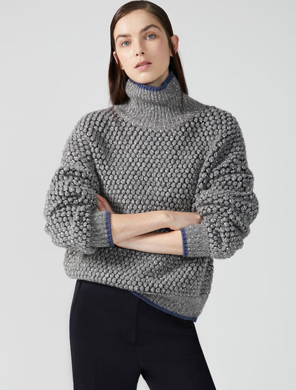 Textured Roll Neck Sweater Sportmax