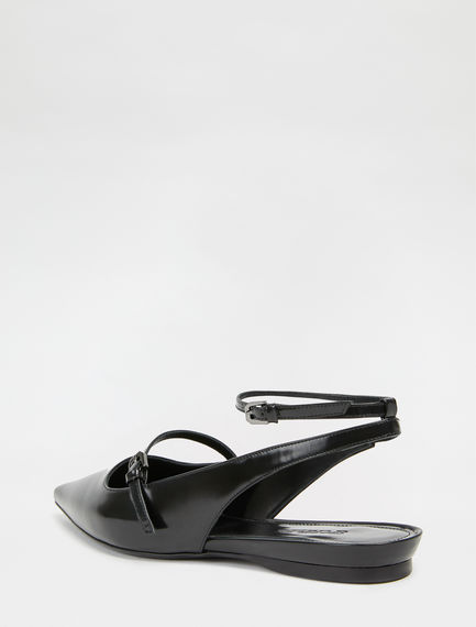 Ballerina in pelle laminata