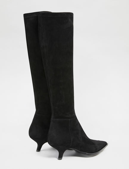Stivali alti in suede