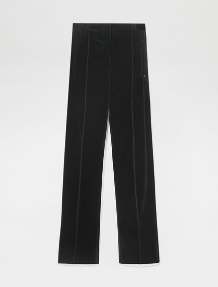 Pantaloni flare in velluto
