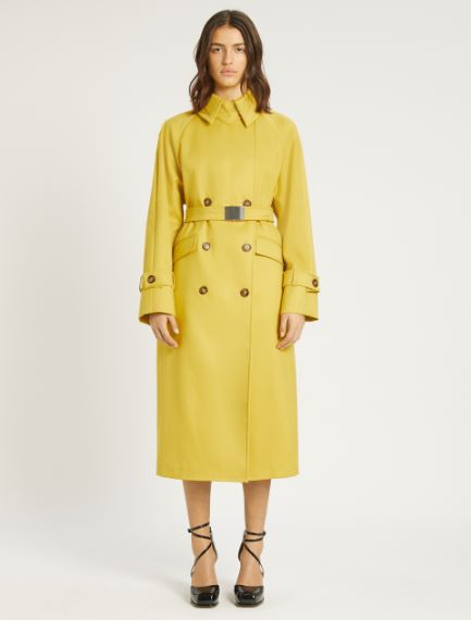 Water-repellent cotton trench coat