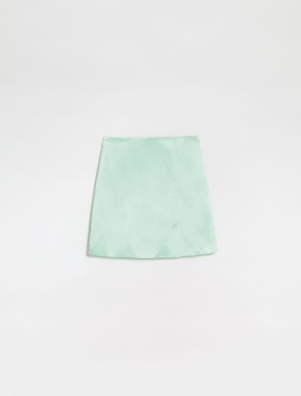 Slit mini skirt