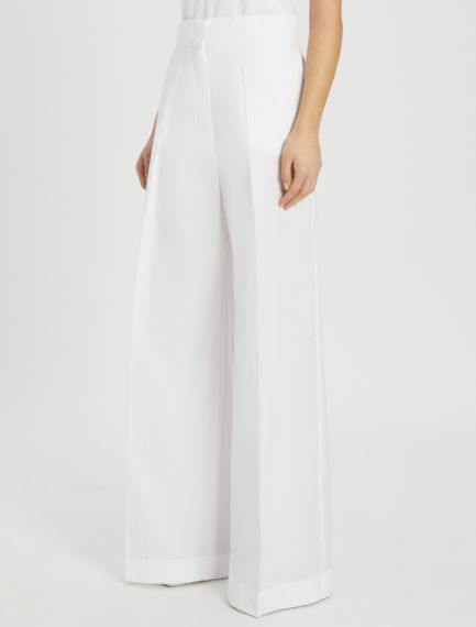 Cotton poplin trousers