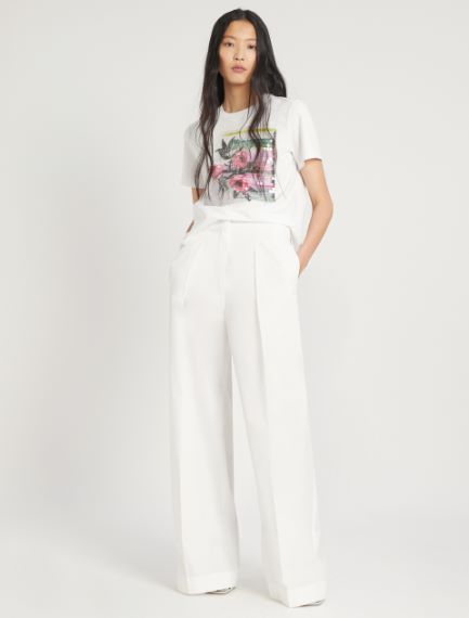 Cotton poplin trousers