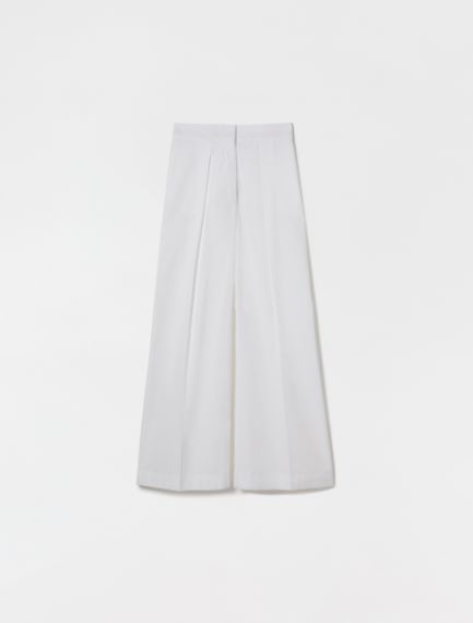 Cotton poplin trousers