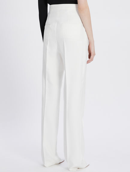 Relaxed-fit pleated trousers