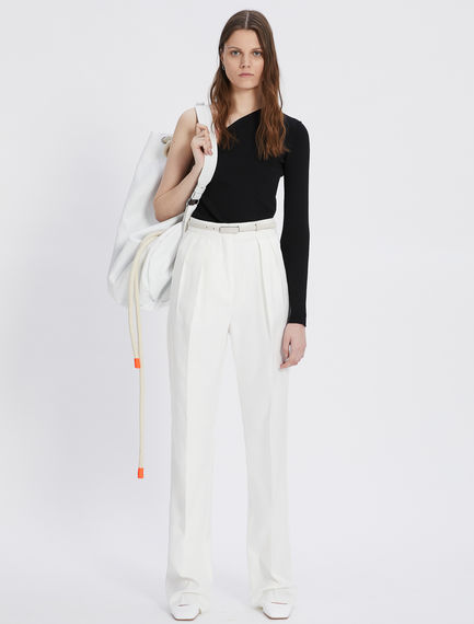 Relaxed-fit pleated trousers