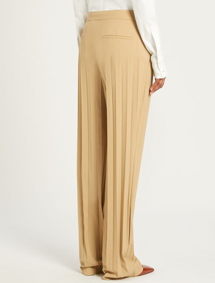 Pantalone palazzo con plissé