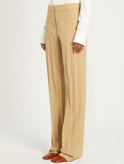 Pantalone palazzo con plissé