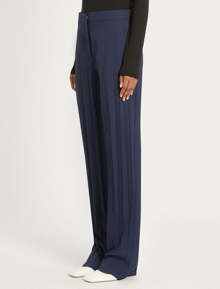 Pleated palazzo trousers