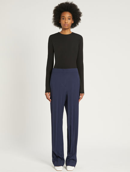 Pleated palazzo trousers
