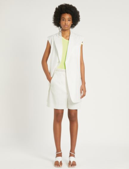 Bermuda in gabardina di cotone stretch
